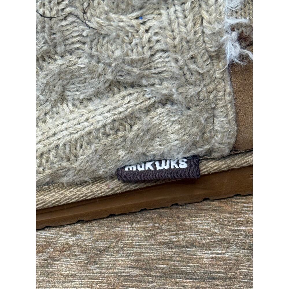 Muk Luks Beige Knit Ankle Booties Women's US Size 8 - Picture 6 of 9